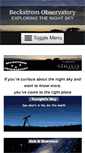 Mobile Screenshot of beckstromobservatory.com